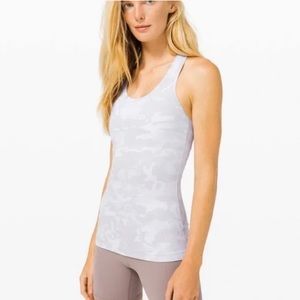 Lulu Cool Gray Camo Racerback Tank